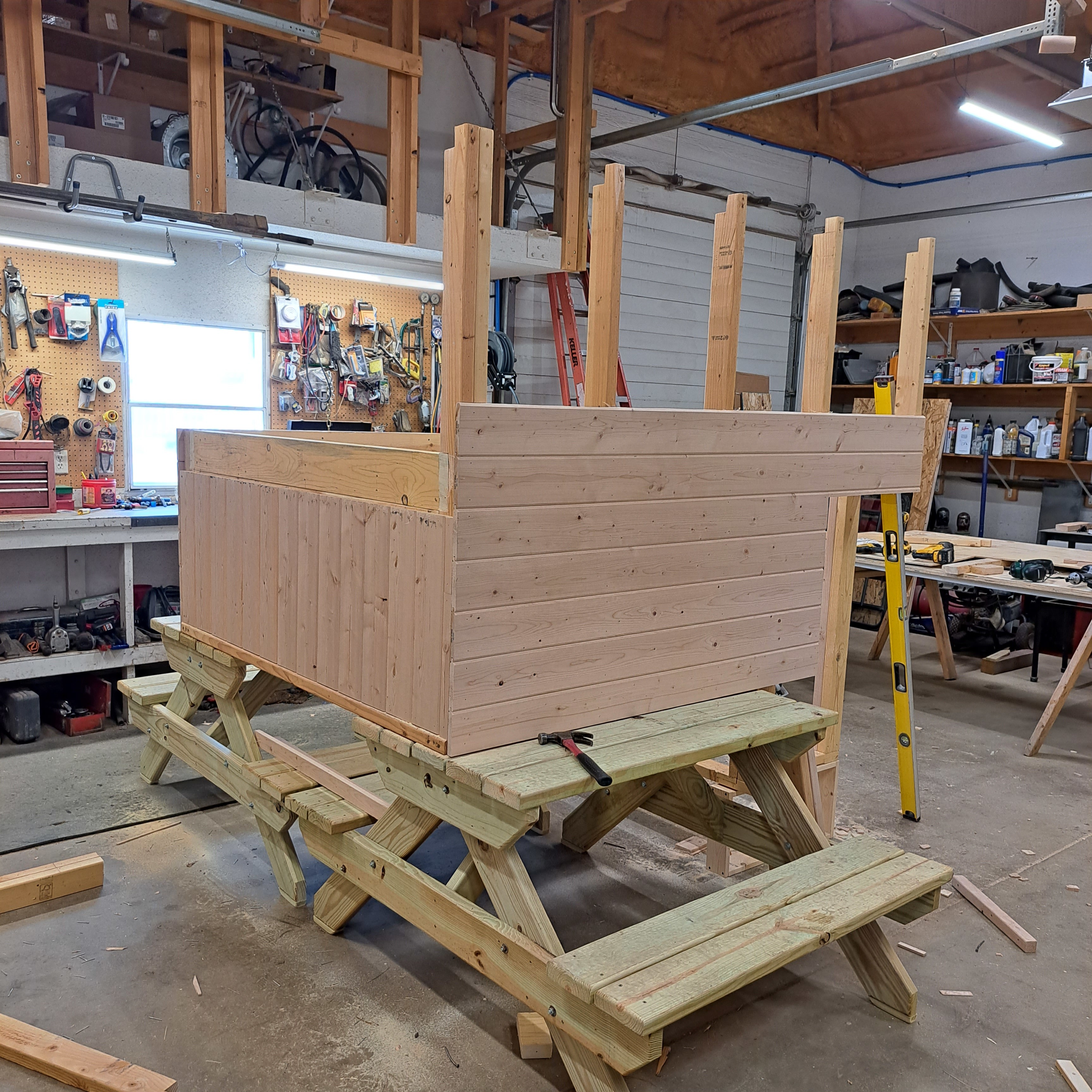 Breaking down the camper